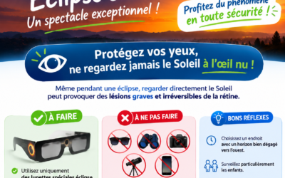 🌞 Éclipse solaire du 12 août 2026 : les bons réflexes pour protéger vos yeux